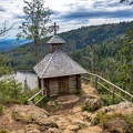 Blick von der Rachelkappele zum See